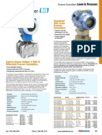 Level & Pressure: Rosemount 3051 Series Pressure Transmitters