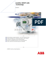 Pressure Transmitter 2600T With Multi-Sensor Technology: ABB Instrumentation