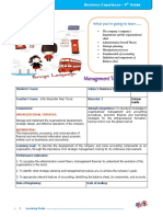 Management Tools & Principles II - 9th Grade - First Term 2021