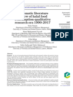 Systematic Literature Review of Halal Food Consumption-Qualitative Research Era 1990-2017