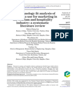 Task-Technology Fit Analysis of Social Media Use For Marketing in The Tourism and Hospitality Industry: A Systematic Literature Review