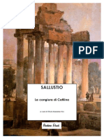 Sallustio - La Congiura Di Catilina - Standard