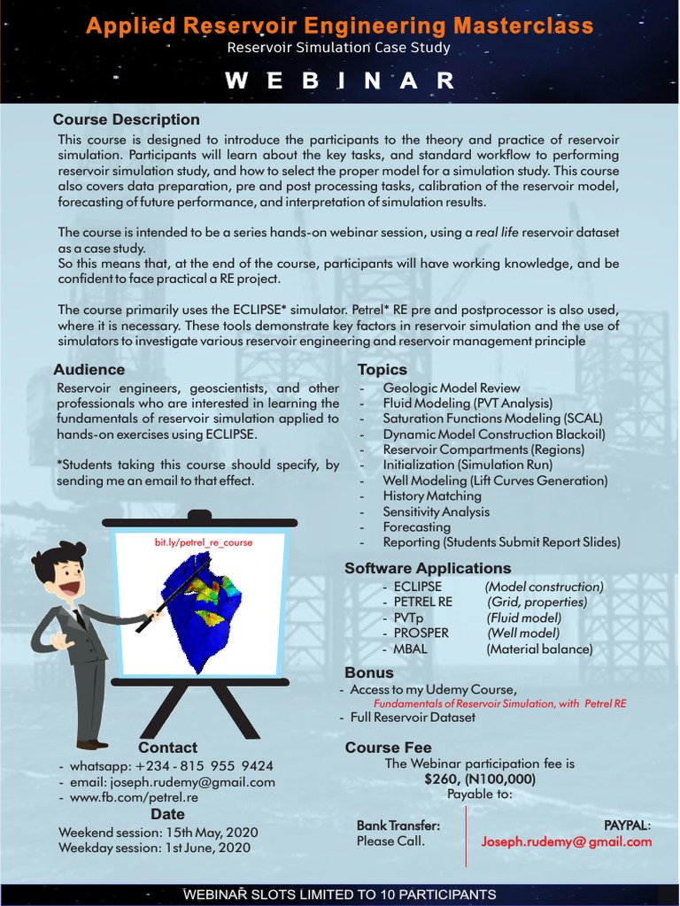 Reservoir Simulation for Engineers | PDF | Simulation | Workweek And ...