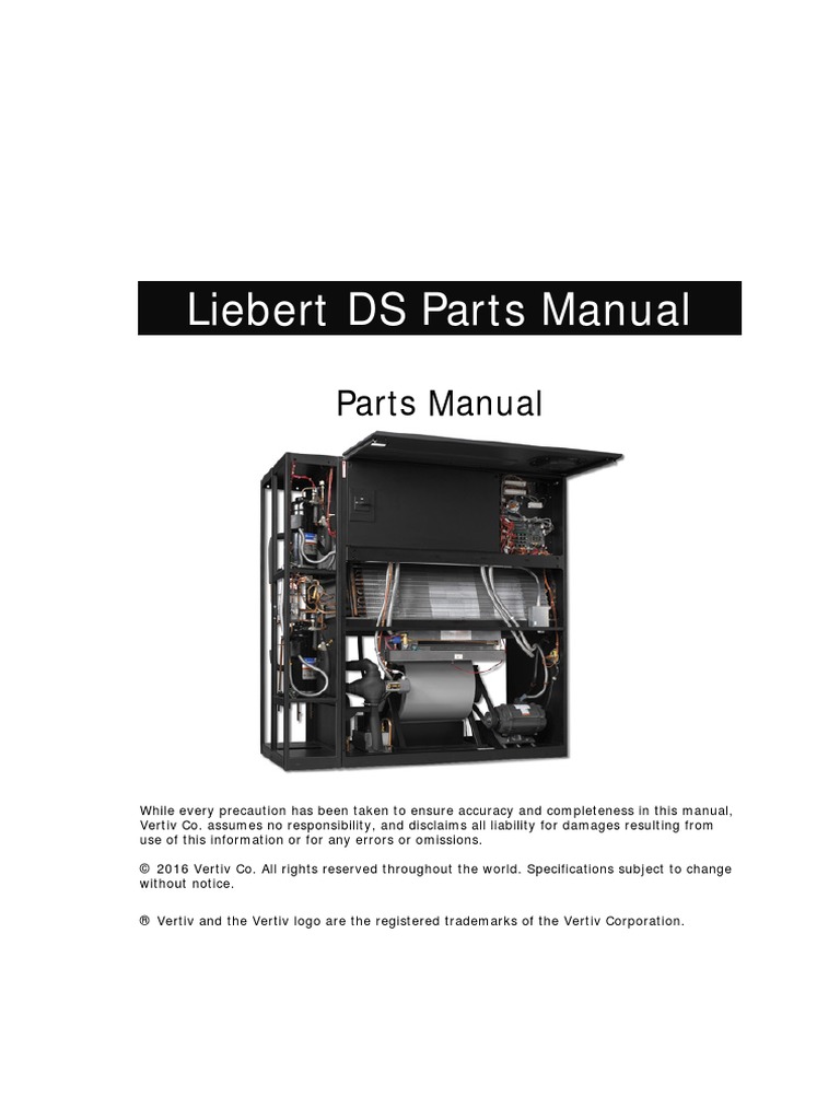 Liebert DS Parts Manual PDF Air Conditioning Efficient Energy Use