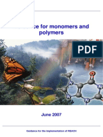 Guidance for monomers & polymers