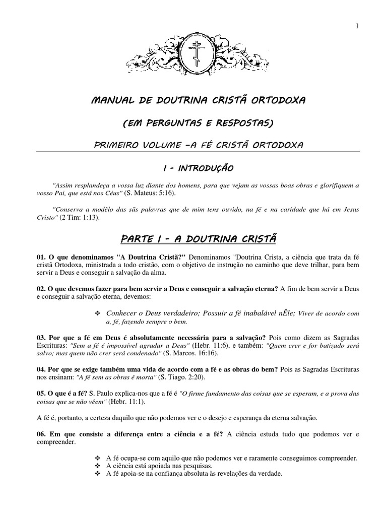 Abbud, Issaia - Manual de Doutrina Cristã Ortodoxa | PDF | Igreja ...