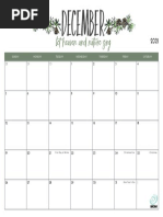 2021 Song Mom Calendar 01 | PDF