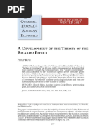 A Development of The Theory of The Ricardo Effect