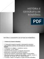 História e Geografia de Rondônia