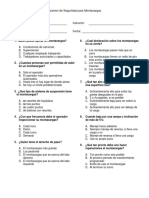 Examen de Montacargas- Spanish