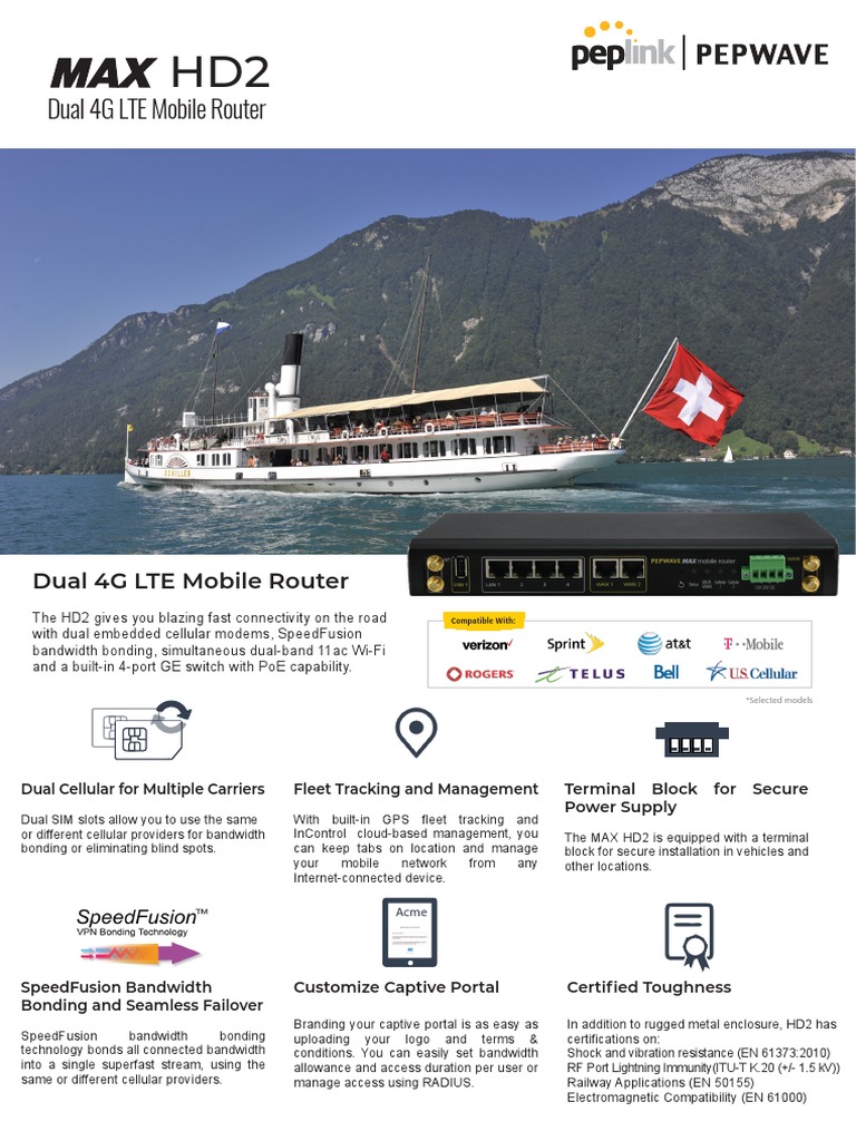 Dual 4G LTE Mobile Router | PDF | Wi Fi | 4 G