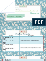 Lect.8: Data Type Conversion