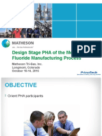 Design Stage PHA of The Methyl Fluoride Manufacturing Process