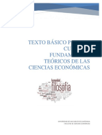 Libro Fundamentos Teóricos de Las Ciencias Económicas