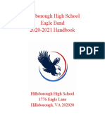 Hillsborough High School Eagle Band 2020-2021 Handbook