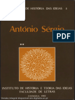 Revista de História Das Ideias 5 - António Sérgio - Bibliografia de António Sérgio