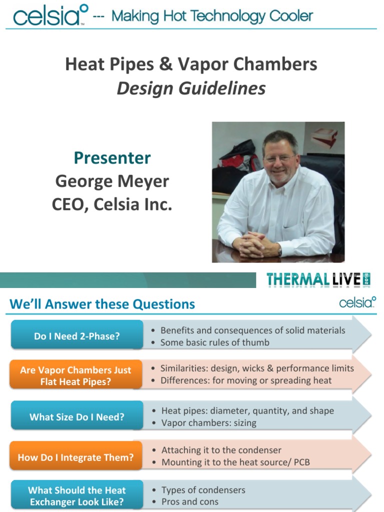 Heat Pipe Vapor Chamber Heat Sink Design Guidelines Thermal Live 2016