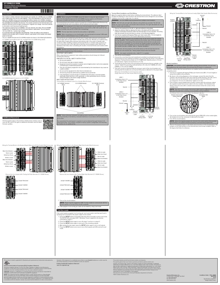 Terminal Block and Module Installation Guide | PDF | Electrical Wiring ...