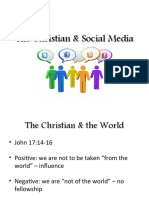 The Christian and Social Media