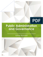 Public Administration and Governance: Esther Randall