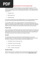 Specify Account Assignment Types For Account Assignment Obje