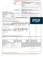 Verify Copy: Bill of Lading For Ocean Transport or Multimodal Transport