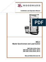 MSLC Master Synchronizer and Load Control: Installation and Operation Manual