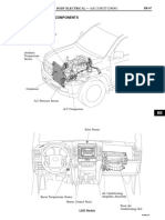 Layout and Components of Vehicle Air Conditioning System