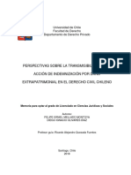 Perspectivas Sobre La Transmisibilidad de La Acción de Indemnización Por Daño Extrapatrimonial en El Derecho Civil Chileno