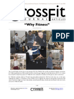 "Why Fitness": Crossfit Journal Article Reprint. First Published in Crossfit Journal Issue 23 - July 2004