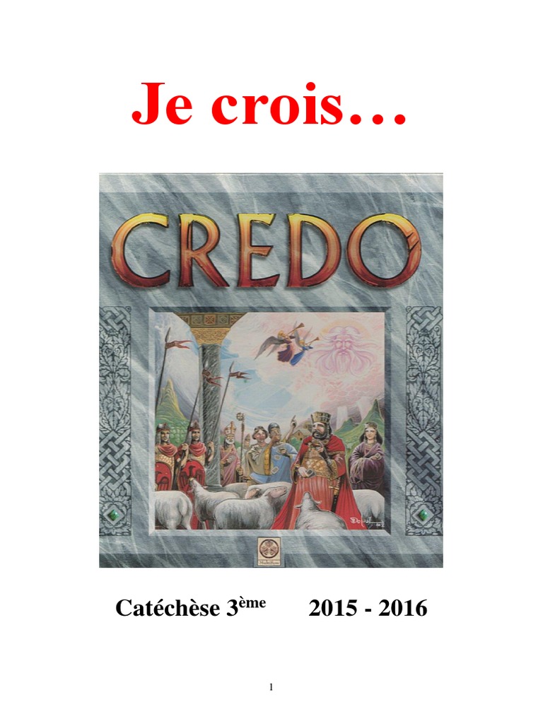 Credo de Nicée-Constantinople | PDF | Jésus | Saint-Esprit