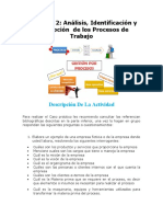 Actividad 2 Análisis, Identificación y Descripción de Los Procesos de Trabajo