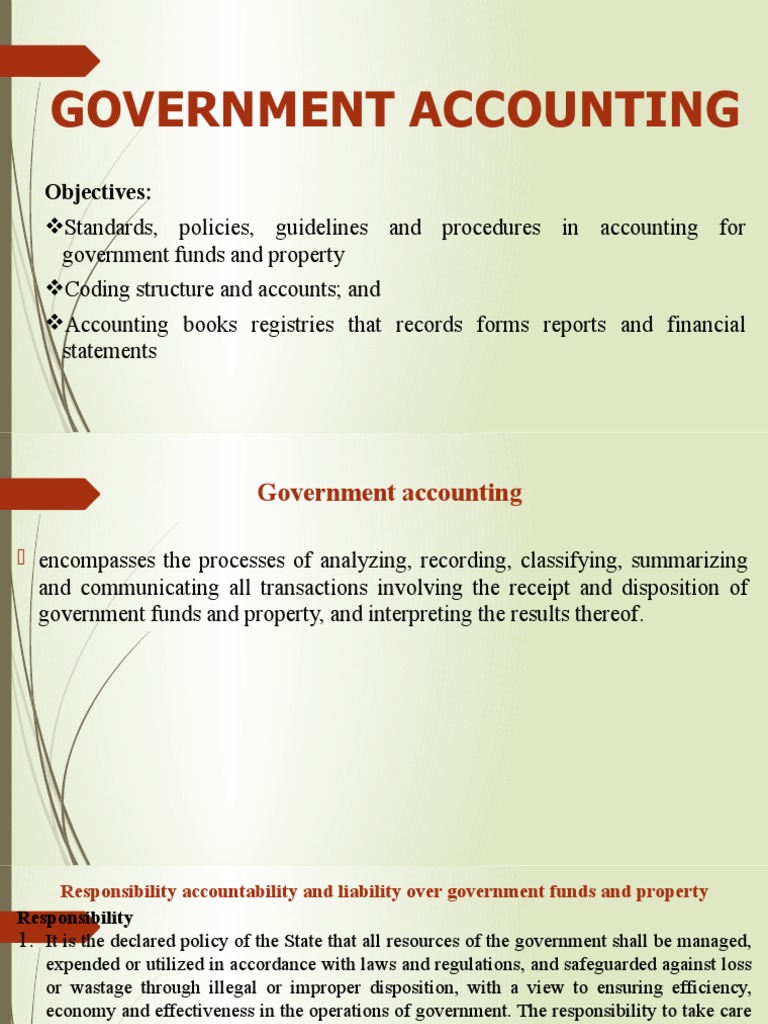 Objectives of Government Accounting | PDF | Revenue | Income Statement