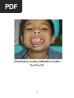 Etiología de Las Anomalías Dentomaxilares Y Clasificación