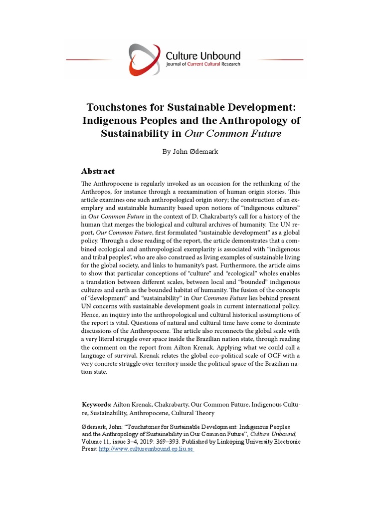 Emark Touchstones For Sustainable Development. PDF Sustainability