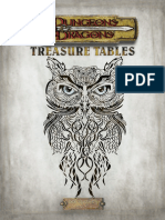 Treasure Table Book Dungeons and Dragond 3.5 Rules