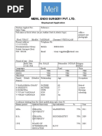 Meril Endo Surgery Pvt. LTD.: Employment Application