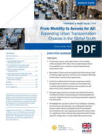 From Mobility To Access For All: Expanding Urban Transportation Choices in The Global South