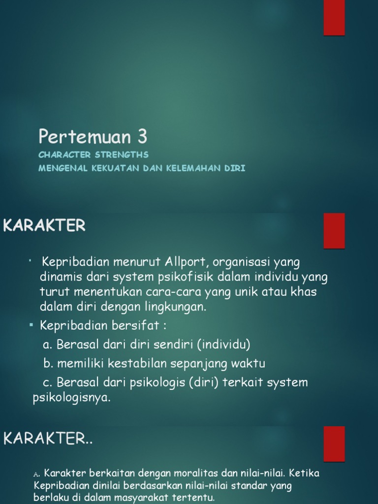 Materi 4 Ppt Character Building Pdf