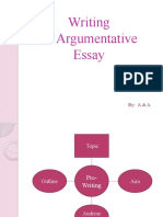 Writing An Argumentative Essay