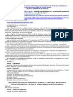 D.S. #001-2009-JUS - Reglamento Publicidad, Publicación de Proyectos Normativos y Difusión de Normas Legales de Carácter General