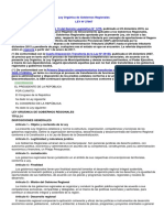 Ley Nº 27867 - Ley orgánica de gobiernos regionales GORE