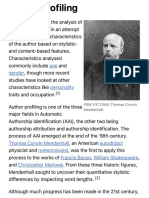 Author Profiling - Wikipedia