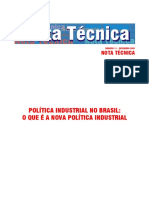 NOTA TECNICA Politica Industrial