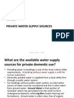 Private Water Supply Sources: Topic 19