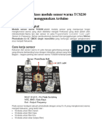 Module Sensor Warna TCS230 Menggunakan Arduino