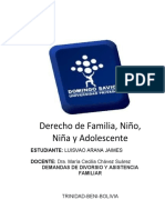 Luisvao Arana Demanda de Asistecia Familiar y Demanda de Divorsio