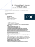 Resumen español Los Standards of Medical Care in Diabetes 2021