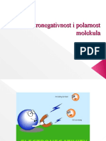 Elektronegativnost i Polarnost Molekula; Vodikove Veze