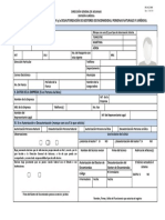 Formulario autorización gestores encomiendas DGA